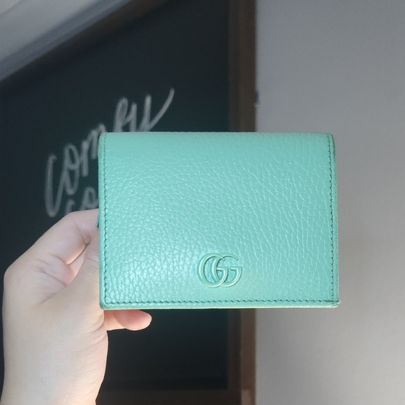 Gucci Handbags - AUTHENTIC GUCCI CC TEAL SUMMER WALLET